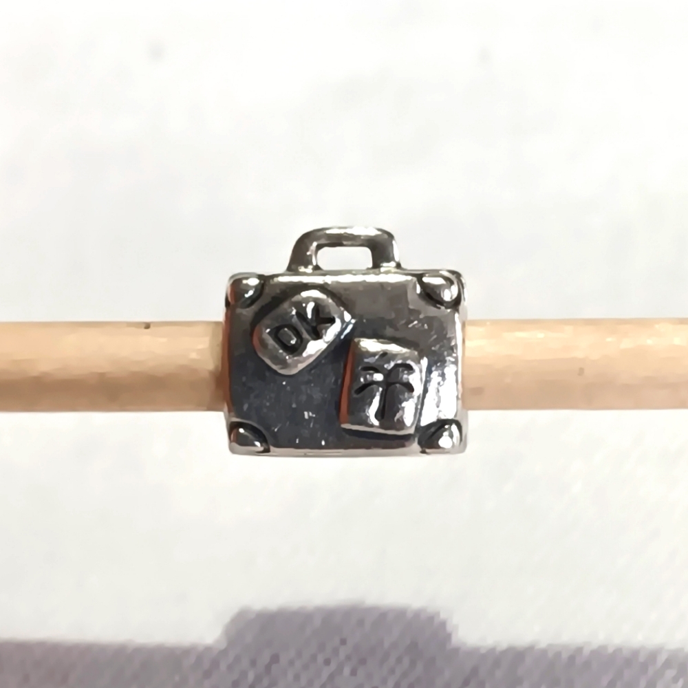 Pandora Retired Paris Adventure Suitcase Charm